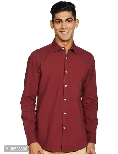 Trendy Polyester Solid Casual Shirt For Men-thumb0