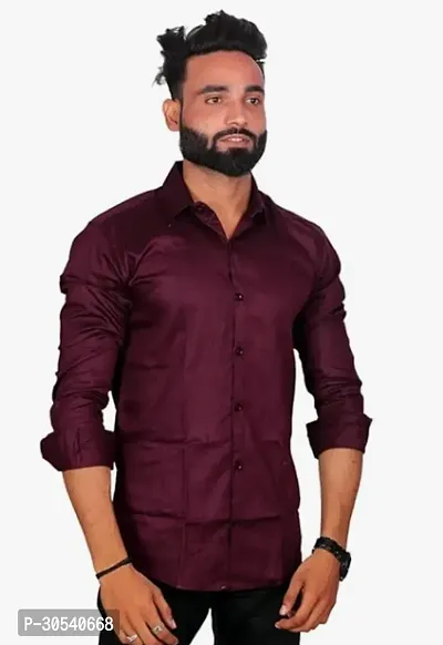 Men Polyester Full Sleeve Shirt