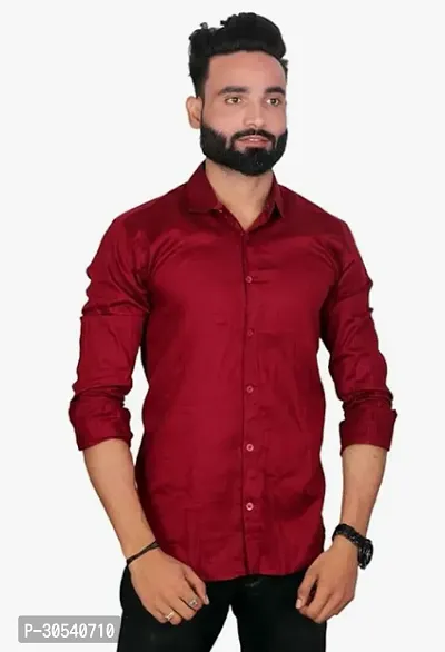 Men Polyester Full Sleeve Shirt-thumb0