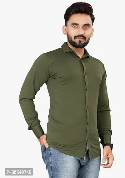 Men Polyester Full Sleeve Shirt-thumb0