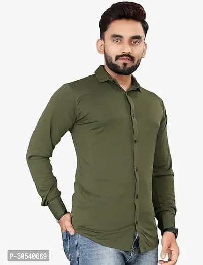 Men Polyester Full Sleeve Shirt-thumb0