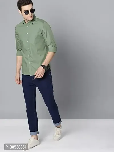 Trendy Polyester Solid Casual Shirt For Men