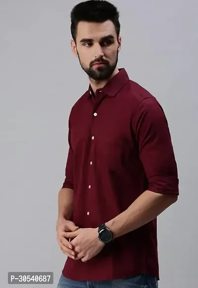 Men Polyester Full Sleeve Shirt-thumb0