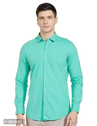 Trendy Polyester Solid Casual Shirt For Men-thumb0