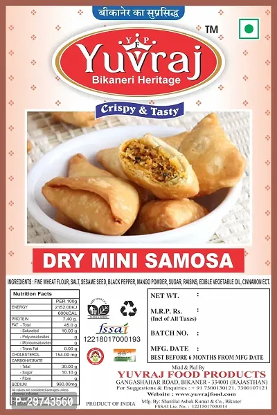 Yuvraj Dry Samosa Namkeen Snacks1 Kg Pack-thumb3