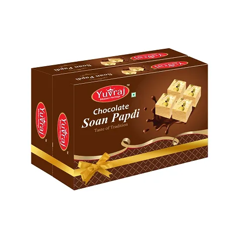 Yuvraj Chocolate  Soan Papdi Combo 200 gm X  2 Sweets Box