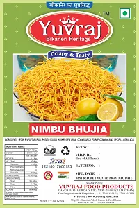 Yuvraj Nimbu Bhujiya Namkeen Snacks  400 Gm X 2  Pack-thumb2