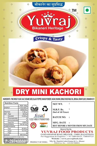 Yuvraj Dry Kachodi Namkeen Snacks1 Kg Pack-thumb3