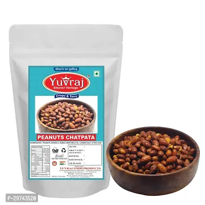 Yuvraj Masala Peanuts Spicy Chatpata Namkeen  400 Gm X 2 Pack-thumb0