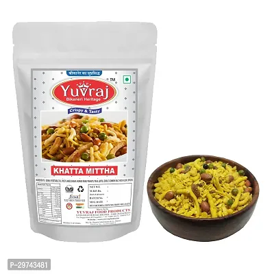 Yuvraj Khatta Meetha Namkeen Snacks 400 Gm X 2  Pack-thumb0