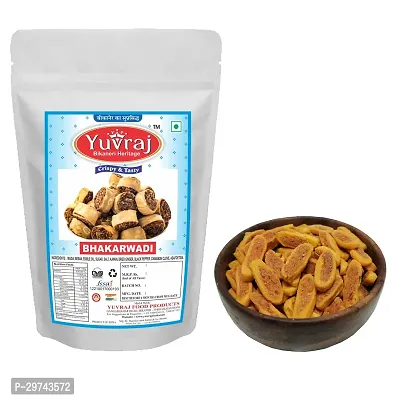 Yuvraj Butter Bhakhar Vadi Namkeen Snacks 1 Kg Pack-thumb0