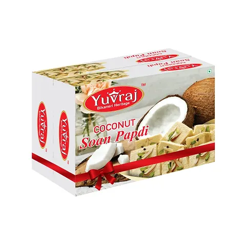 Yuvraj Coconut Soan Papdi Combo 200 gm X  2 Sweets  Box