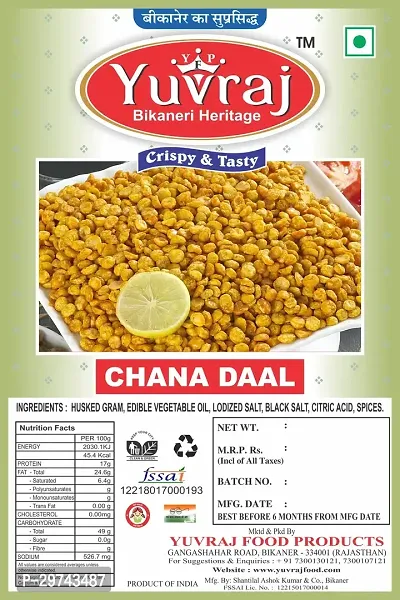 Yuvraj Channa Dal Namkeen Snacks 400 Gm X 2  Pack-thumb3