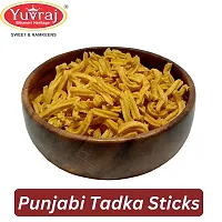 Yuvraj Punjabi Tadka Sticks  Namkeen Snacks 400 Gm X 2 Pack-thumb1