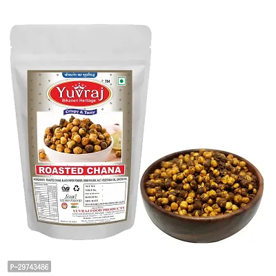 Yuvraj Black Roasted Channa Namkeen Snacks 400 Gm X 2  Pack-thumb0