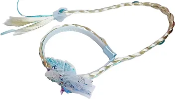 Designer Blue Synthetic Hair Band For Women-thumb2