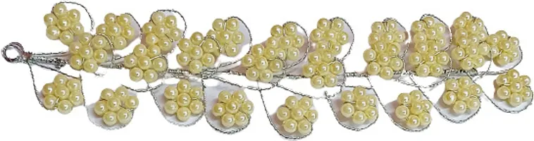 Designer Yellow Metal Hair Accessory Set For Women-thumb1