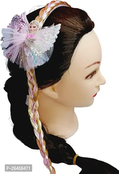 Designer Purple Synthetic Hair Band For Women-thumb2