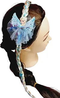 Designer Blue Synthetic Hair Band For Women-thumb1