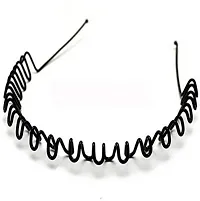 Designer Black Metal Hair Band For Women-thumb2