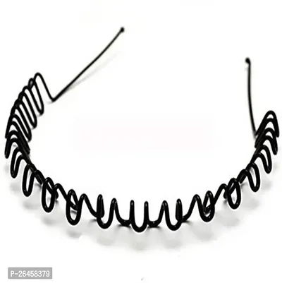 Designer Black Metal Hair Band For Women-thumb3