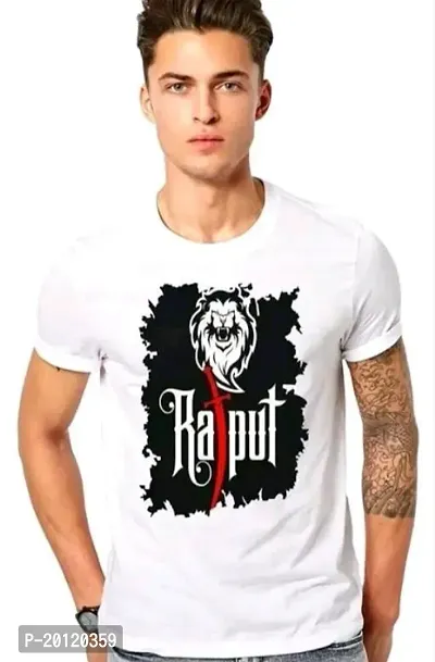 Stylish Polyester Printed Short Sleeve T-Shirt For Men-thumb0