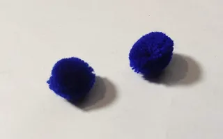 Wool Pom Pom Balls for Art & Craft, Decoration, Jewelry Making , 20 mm Diameter (Pack of 200piece) (Darkblue)-thumb1
