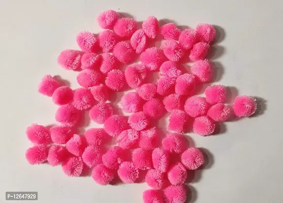 Wool Pom Pom Balls for Art & Craft, Decoration, Jewelry Making , 20 mm Diameter (Pack of 200piece) (BabyPink)-thumb0