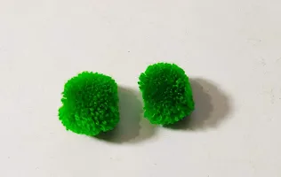 Wool Pom Pom Balls for Art & Craft, Decoration, Jewelry Making , 20 mm Diameter (Pack of 200piece) (Green)-thumb1