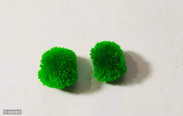 Wool Pom Pom Balls for Art & Craft, Decoration, Jewelry Making , 20 mm Diameter (Pack of 200piece) (Green)-thumb2