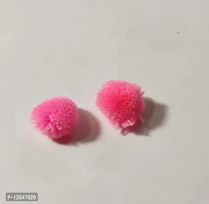 Wool Pom Pom Balls for Art & Craft, Decoration, Jewelry Making , 20 mm Diameter (Pack of 200piece) (BabyPink)-thumb2