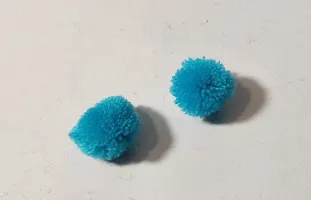 Wool Pom Pom Balls for Art & Craft, Decoration, Jewelry Making , 20 mm Diameter (Pack of 200piece) (SkyBlue)-thumb1