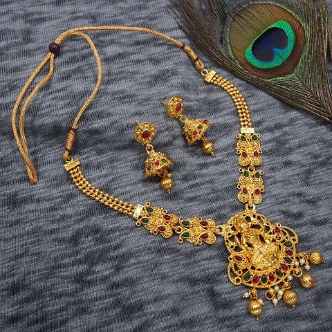 Designer Fancy Gold Plated Jewellery Set