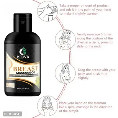 RIBVA fancy cool use for breast massage oil 100ml Pack Of 1-thumb2