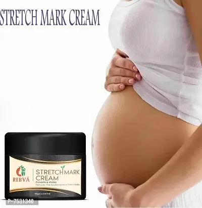 RIBVA present Stretch Marks Removal Cream - Natural Heal Pregnancy, Hip, Legs, Mark Cream 100 ml pack of 1-thumb0