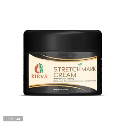 RIBVA present Stretch Marks Removal Cream - Natural Heal Pregnancy, Hip, Legs, Mark Cream 100 ml pack of 1-thumb2