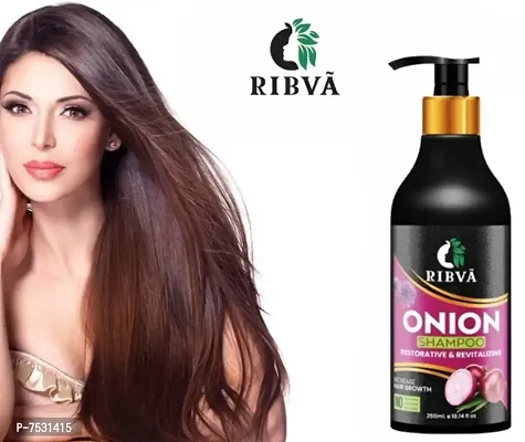 RIBVA Onion Shempoo for Hair Strengthening  Hair Fall Control With Vitamin 250ml