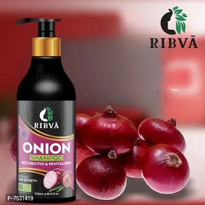 RIBVA Onion Shempoo for Hair Strengthening  Hair Fall Control With Vitamin 250ml-thumb0