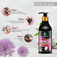 RIBVA Onion Shempoo for Hair Strengthening  Hair Fall Control With Vitamin 250ml-thumb3