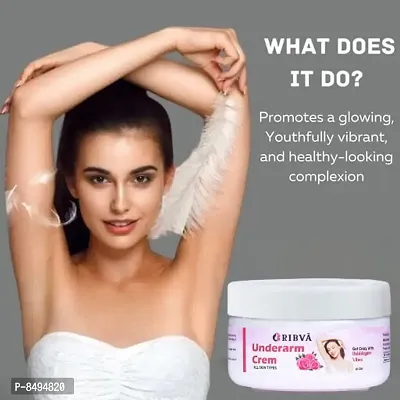 RIBVA Underarm and Neck Back Whitening Cream For Lightening  Brightening All Skin types (50 g) pack of-1