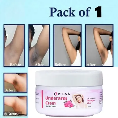 RIBVA Underarm and Neck Back Whitening Cream For Lightening  Brightening All Skin types (50 g) pack of-1-thumb3