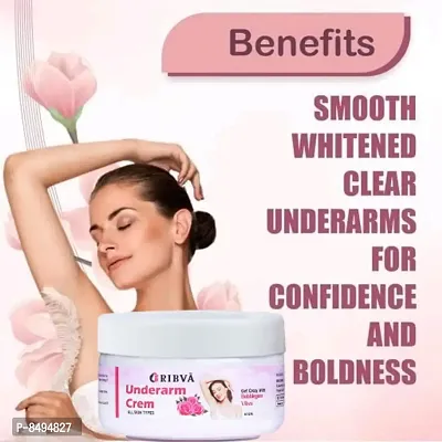 RIBVA Underarm and Neck Back Whitening Cream For Lightening  Brightening All Skin types (50 g) pack of-1-thumb3