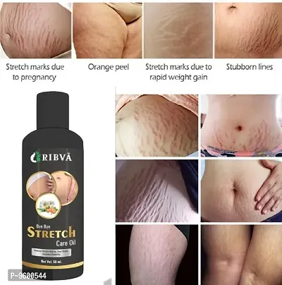 RIBVA present Stretch Marks Removal Oil - Natural Heal Pregnancy, Hip, Legs, Mark oil 50 ml pack of 1-thumb0