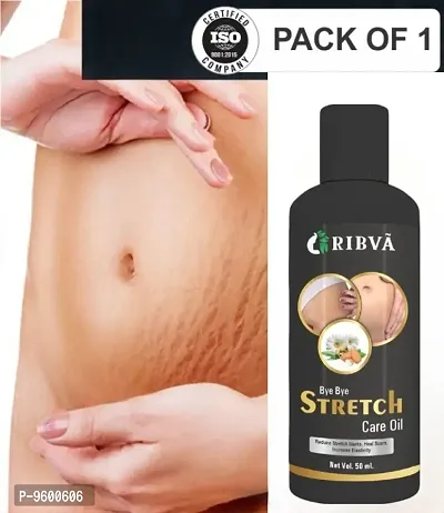 RIBVA present Stretch Marks Removal Oil - Natural Heal Pregnancy, Hip, Legs, Mark oil 50 ml pack of 1-thumb0