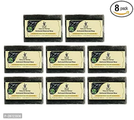 Herbal Activate Charcoal Soap - 125G Each - Pack Of 8