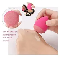 Beauty Blender Sponge 4 Pcs in A Storage Box,Makeup Cosmetic Puff Makeup Sponge Foundation Powder Sponge Beauty Tools Women Makeup Accessories (Color May Vary)-thumb1