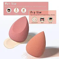 Beauty Blender Sponge 4 Pcs in A Storage Box,Makeup Cosmetic Puff Makeup Sponge Foundation Powder Sponge Beauty Tools Women Makeup Accessories (Color May Vary)-thumb2