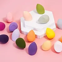 Beauty Blender Sponge 4 Pcs in A Storage Box,Makeup Cosmetic Puff Makeup Sponge Foundation Powder Sponge Beauty Tools Women Makeup Accessories (Random Colors)-thumb3