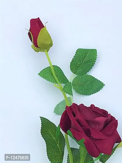 Daissy Raise Silk Rose Flowers 1pc Real Looking Fake Big Roses Velvet Roses-thumb5