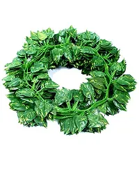 VIMIFORYOU Artificial Silk Garlands Ivy Money Plants Green Leafs Creepers for Home D?cor, Party D?cor, Special Occasion D?cor-6 Creepers (6 Foot Each,30 Leaves in 1 Creeper)-thumb1